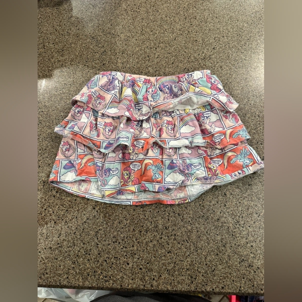 Colorful Kids Ruffle Skirt